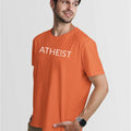 ATHEIST UnisexTshirt-Simple Minimal Printed One Liner Unisex