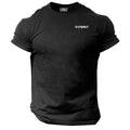 Never Give Up T Shirt Pocket Gym Clothing Bodybuilding Training Workout MMA Top Unisex