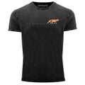 Mens Vintage Fox Fox Forest Animal Print Logo Print Badge Fashion Unisex