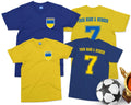 UKRAINE Personalised Football T shirt Custom Name and Number Kids Children's Tee Unisex
