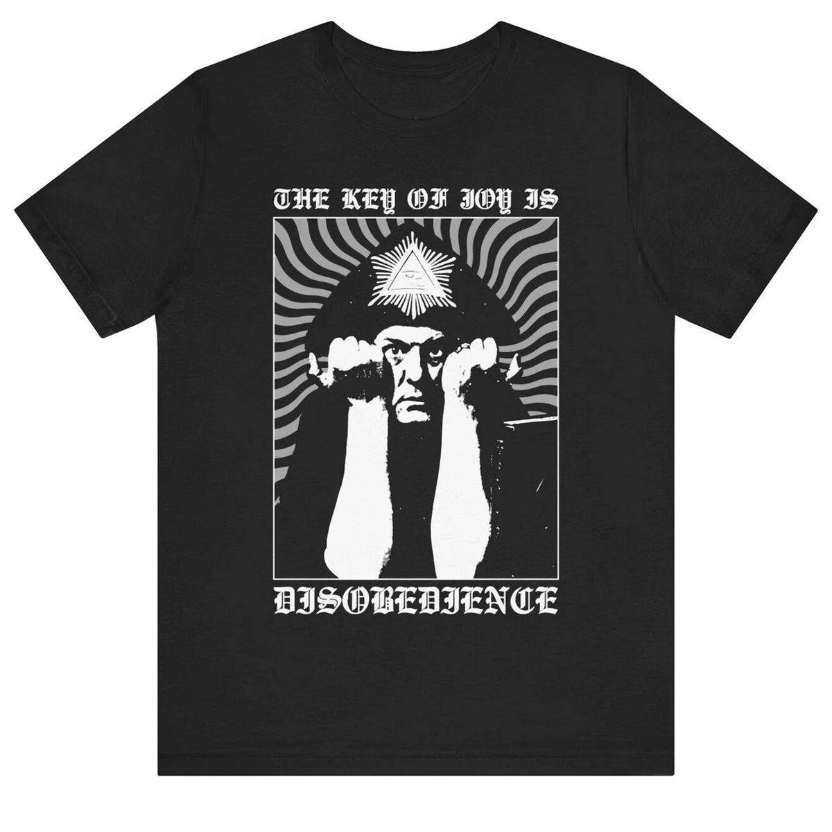 The Key of Joy Aleister Crowley Occult Goth Black Magic Thelema Unisex Tee Unisex