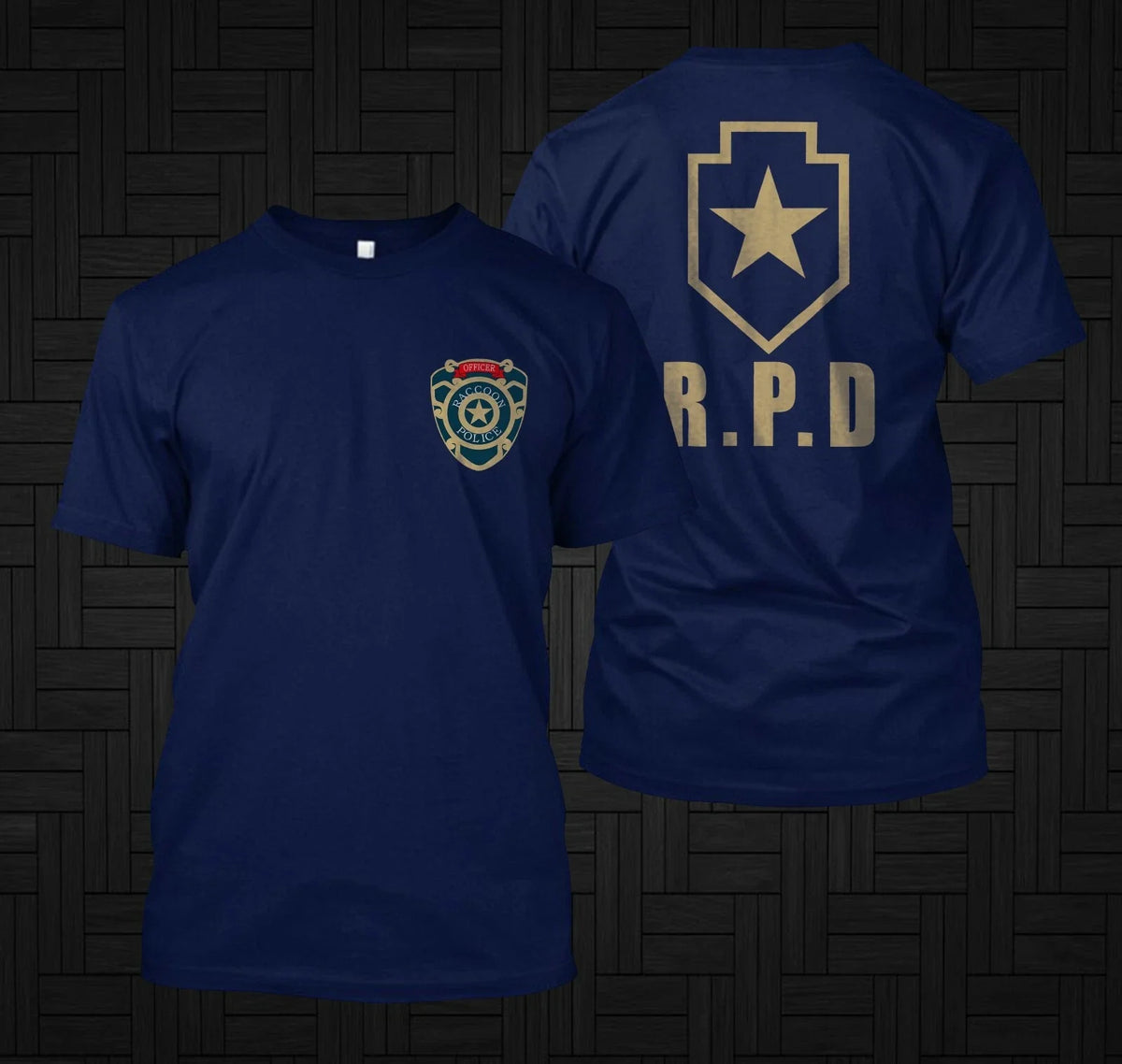 Rare Resident Evil Remake 2 Biohazard RPD The Racco - Custom front and back tee Unisex