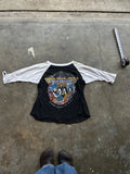 Vintage Van Halen World Invasion Tour Raglan Jersey Shirt 1980s Double Sided Unisex