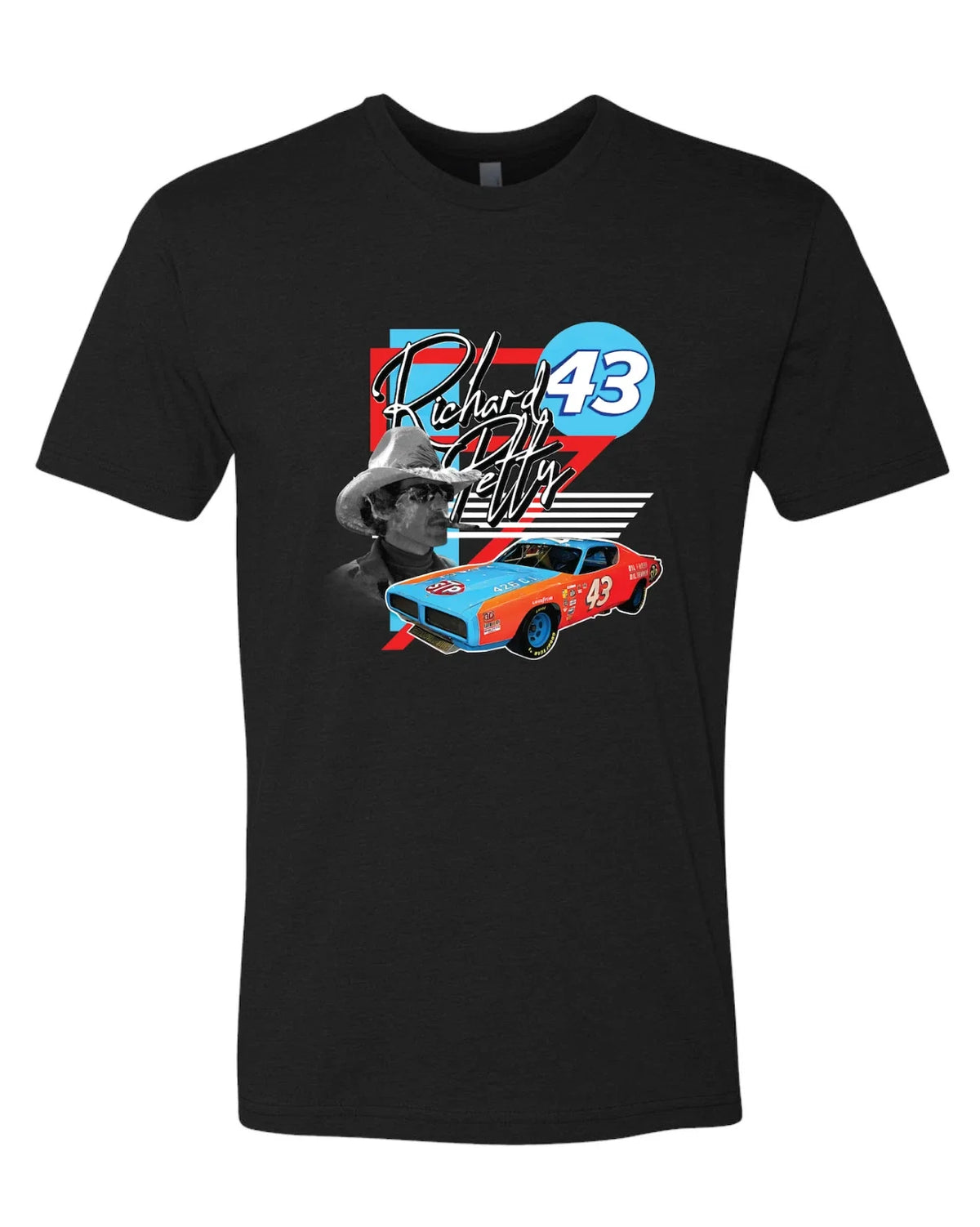 Richard Petty Nascar Vintage Premium Black S-4X Unisex