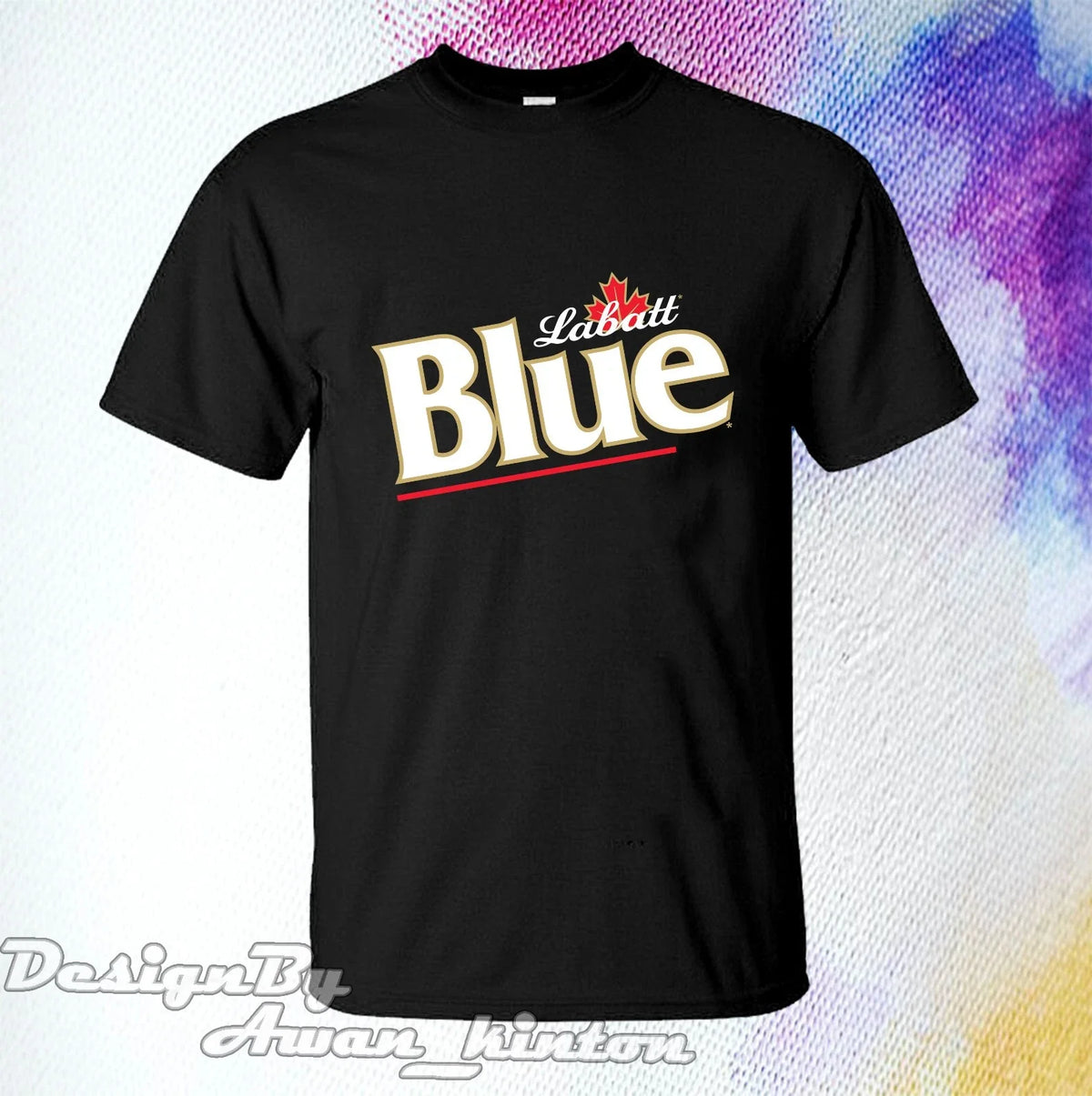 Clothing LABATT BLUE LIGHT Funny Logo TSHIRT Cotton Made In USA Unisex