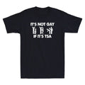 It Is Not Gay If It Is TSA Security Funny Meme Retro Men's Short Sleeve Unisex
