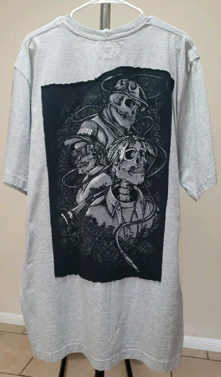 Grey Carhartt Original Fit With Custom Skull Graphic On Back Size XL Mens Unisex