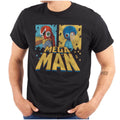 Vintage Retro Mega Man Video Game Proto Man Womens or Mens Crewneck T Shirt Tee Unisex