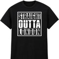 Personalised Straight Outta T Shirt Custom Name Funny Gift Birthday Xmas Tops Unisex