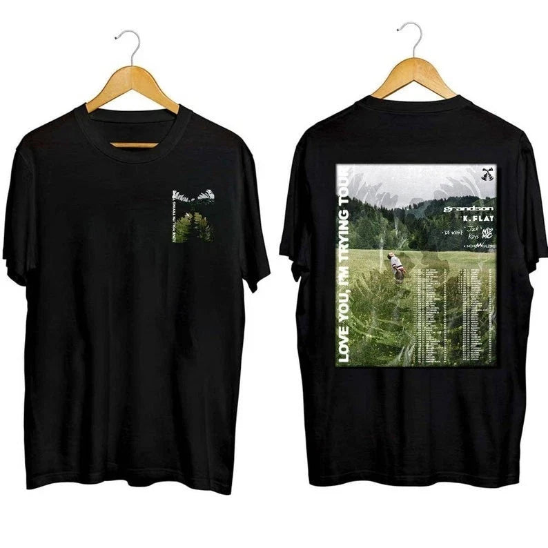 Grandson Love You, I'm Trying Tour 2023 Shirt, Grandson Rapper 2023 Tour Shirt Unisex