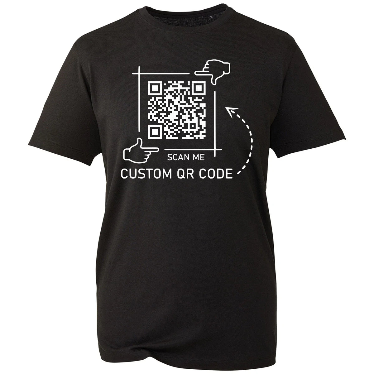 Personalised QR Code Custom Printed Shirt Scan The QR Code Casual Tee Unisex
