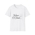 Wine O Clock T Shirt Women Funny Wine Slogan Retro Vintage Graphic Tee Gift Unisex
