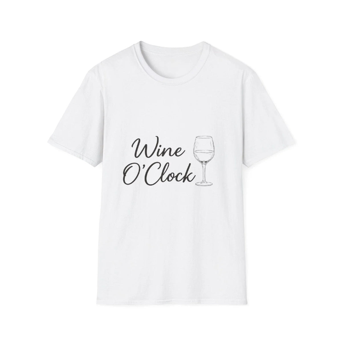 Wine O Clock T Shirt Women Funny Wine Slogan Retro Vintage Graphic Tee Gift Unisex