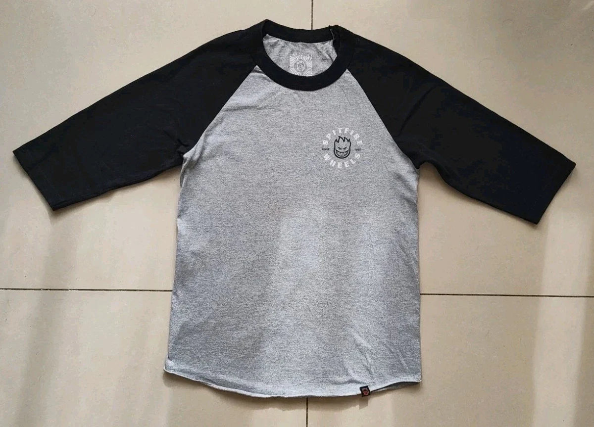 Spitfire Wheels Since 1987 Raglan Mens Skate Size Small Japan Archive Unisex