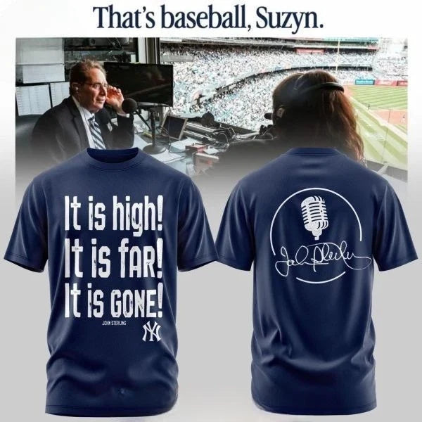 Yankees x John It Is High! It Is Far! It Is Gone! 2026 Blue Tshirt Unisex