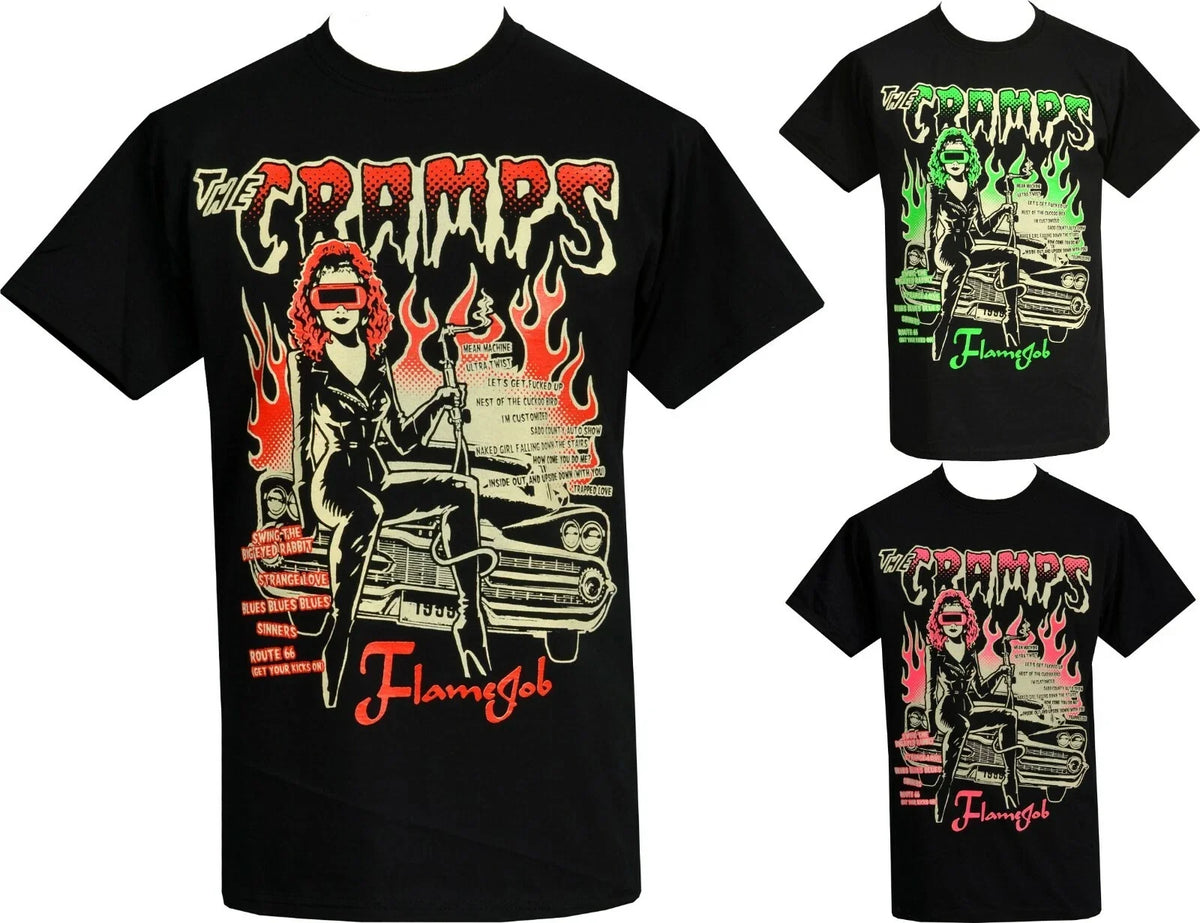 The Cramps Mens Psychobilly Punk Vince Ray Poison Ivy Classic Car Unisex