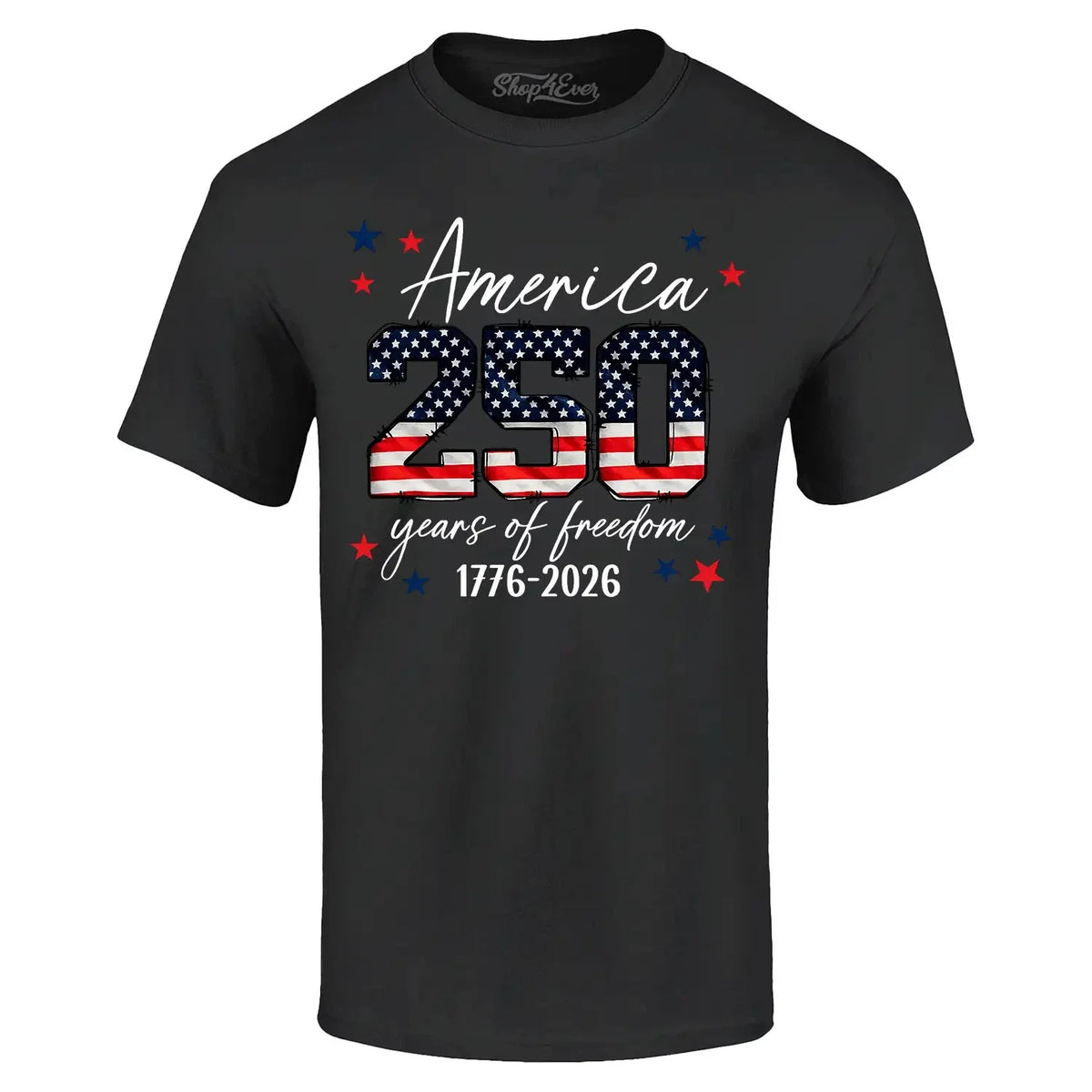 America 250 Years of Freedom 1776-2026 American Flag Shirt Unisex