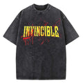 Invincible Comic Cotton Washed Vintage Oversized Graphic Top Unisex