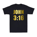 John 3 16 Bible Verse Christian Jesus John 3:16 Golden Print Men's Unisex