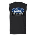 Ford Tractor Logo Blue Muscle Shirt Vintage Farm Rustic Classic Retro Men's Unisex