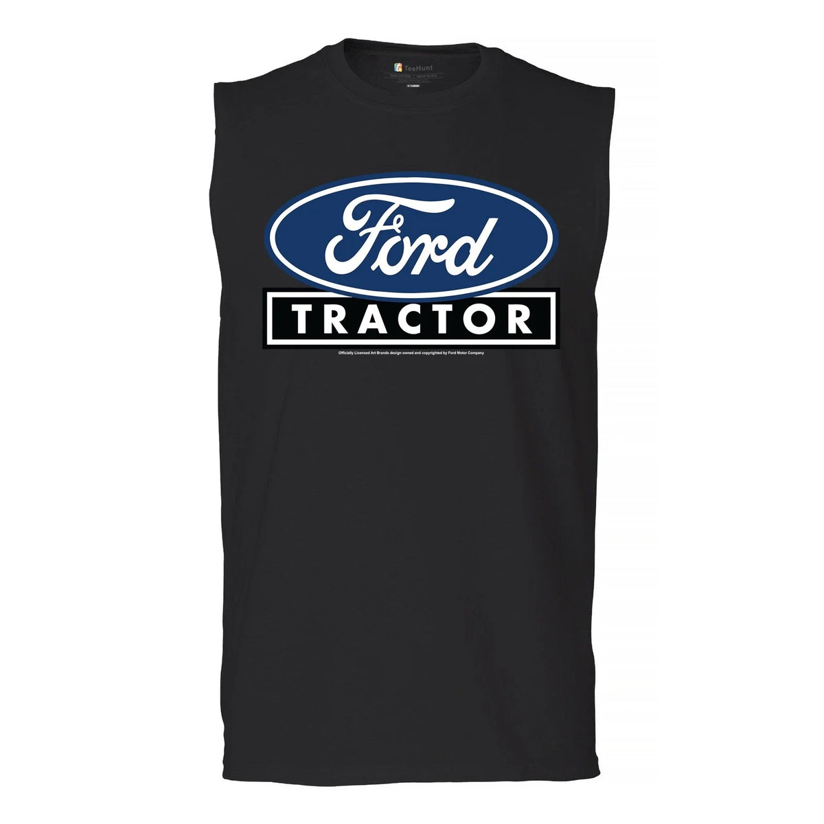 Ford Tractor Logo Blue Muscle Shirt Vintage Farm Rustic Classic Retro Men's Unisex