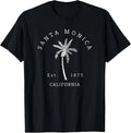 Retro Cool Santa Monica California Palm Tree Novelty Unisex