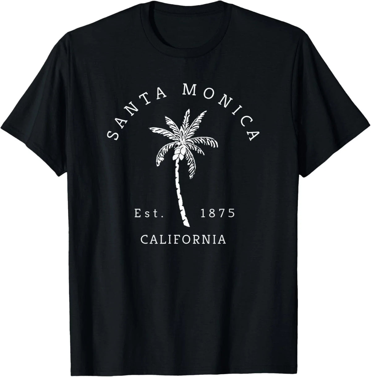 Retro Cool Santa Monica California Palm Tree Novelty Unisex