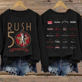 Rush Concert Shirt 2026, Rush 50th Tour Tee, Classic Rock Band Shirt Unisex