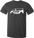 Transit custom van graffiti print - short sleeve - red, blue, grey black Unisex