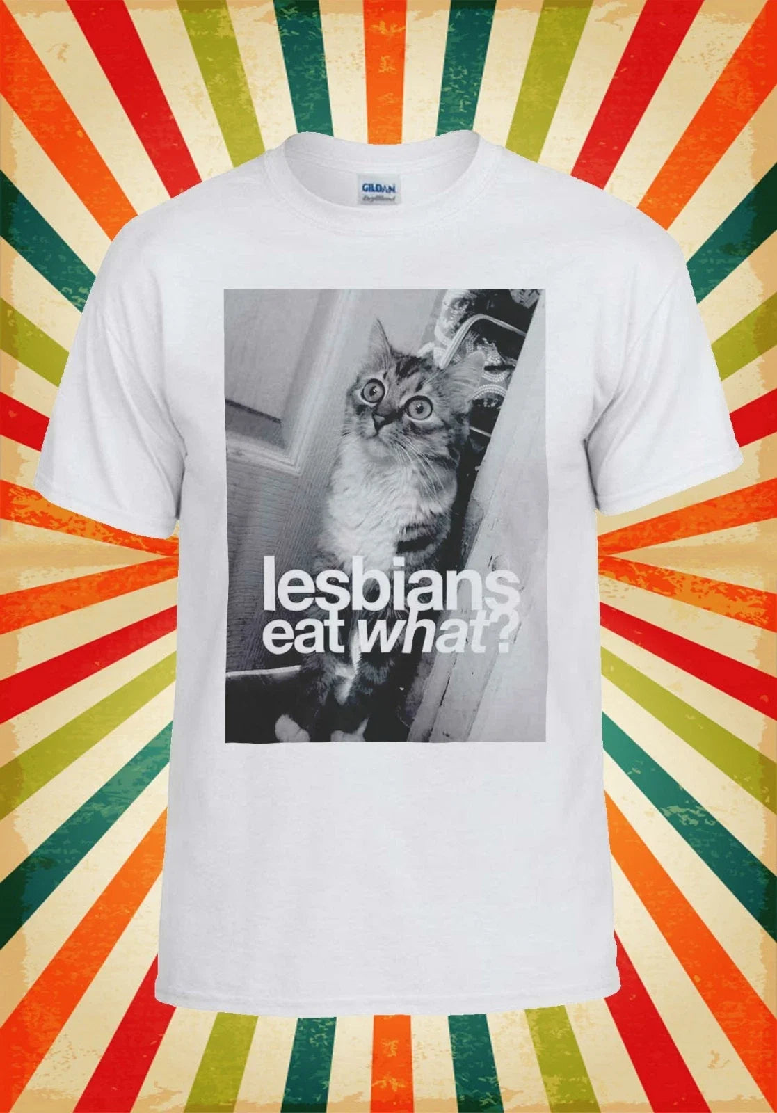 Lesbians Eat What Pussy Cat Kitten Men Women Vest Tank Top Unisex T Shirt 1351 Unisex