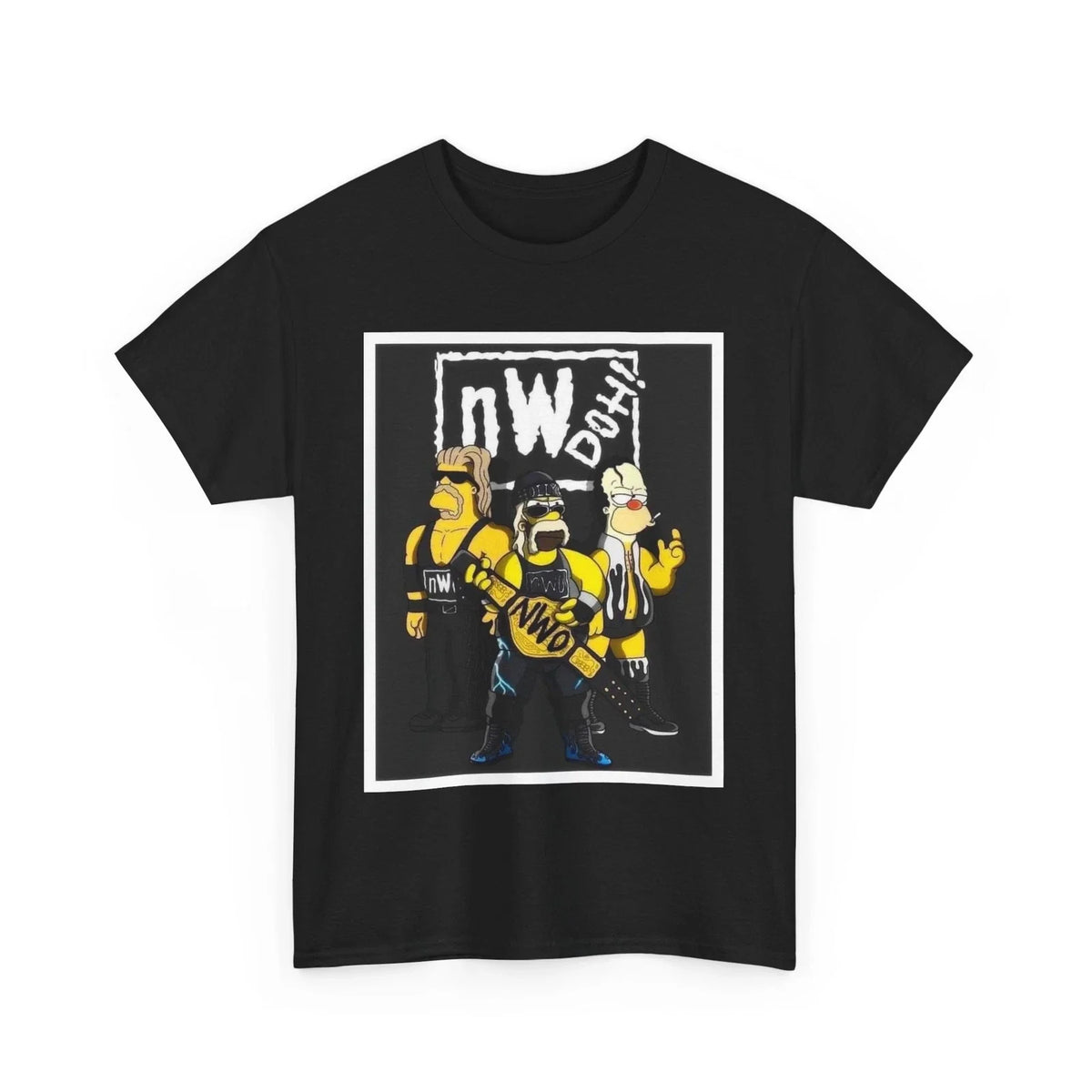 nWdoh! Tee, The Simpsons nWo Mashup Shirt, Nostalgic Tee, Unisex Cotton Unisex
