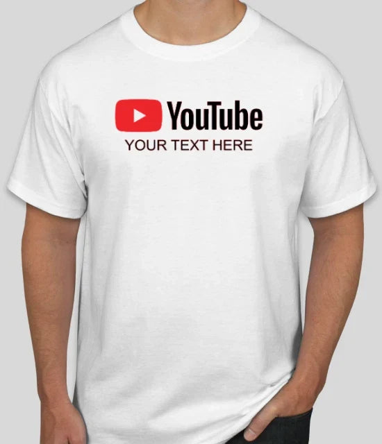 NEW Personalized YouTube Channel Custom Vinyl S,M,L,XL,2XL Adult Unisex Unisex