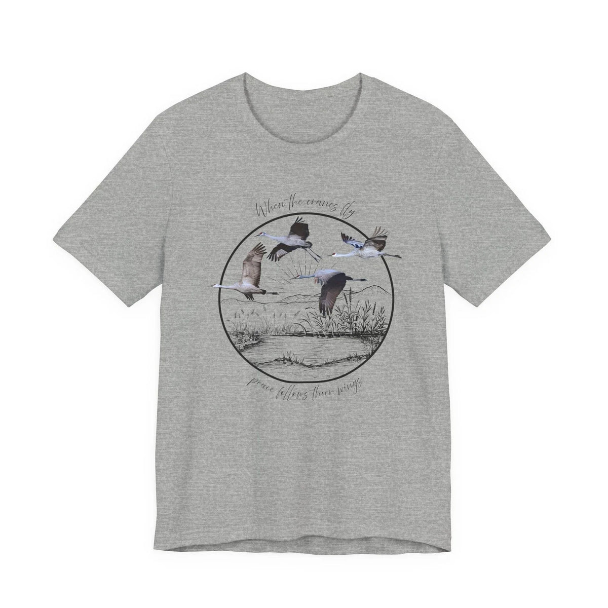 Sandhill Crane Shirt Birding Gift Bird Watching Birder Bird Nerd Birding Apparel Unisex