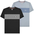 Mens Lambretta Classic Retro Two Tone Panel Mod Ska Sizes M to 4XL Unisex