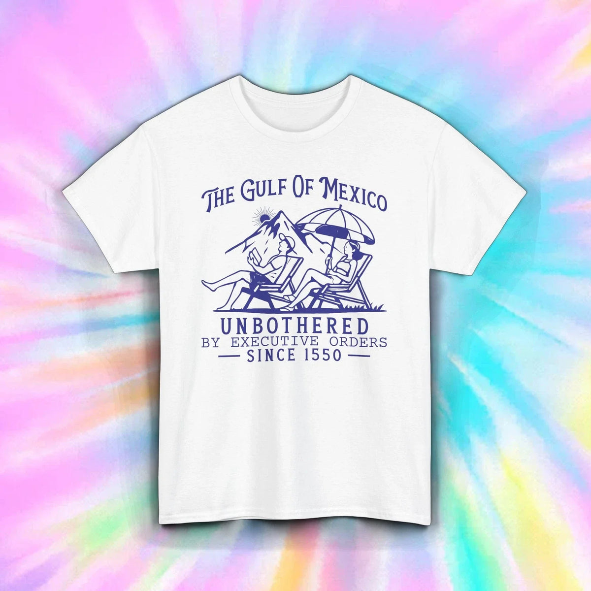 Gulf Of Mexico Shirt Funny Vintage Political Parody Beach Chill Tee S-5XL Unisex