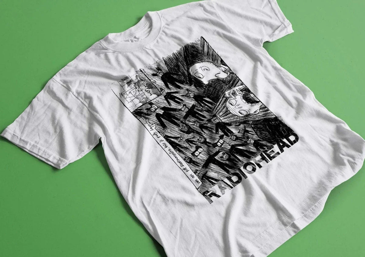 RADIOHEAD SCRIBBLE 2000 White Retro Unisex