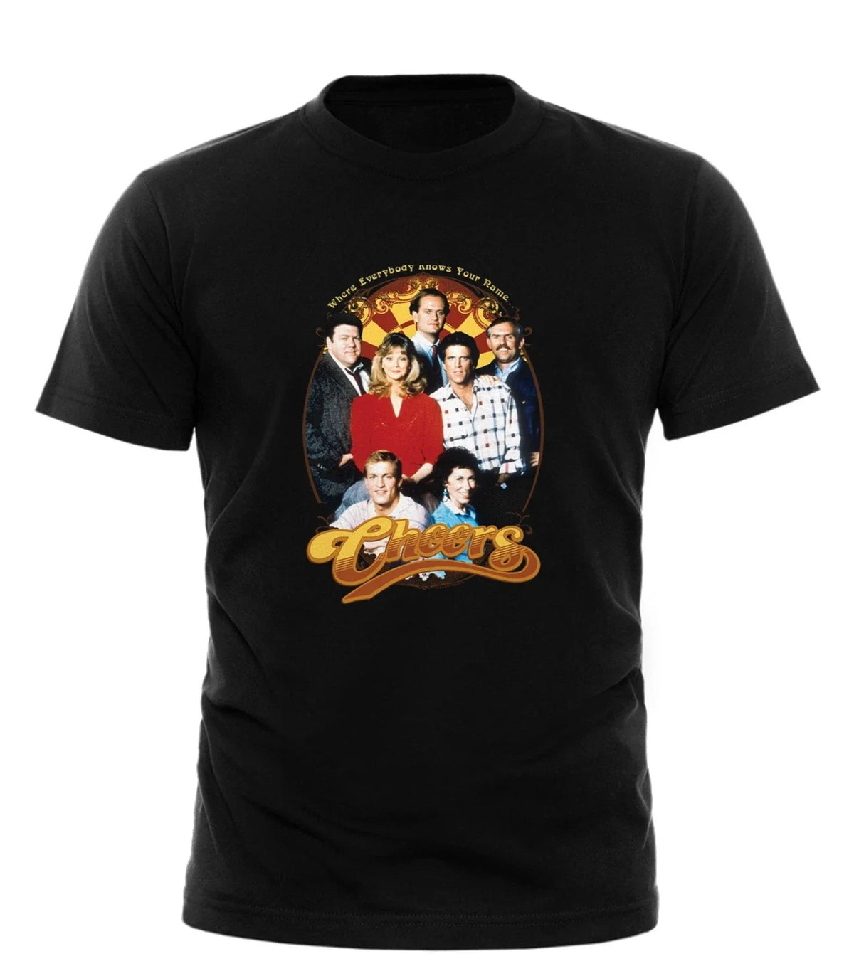 Cheers TV Show Vintage Retro Bar Sam Malone Sitcom Men's Women's Tee Top Unisex