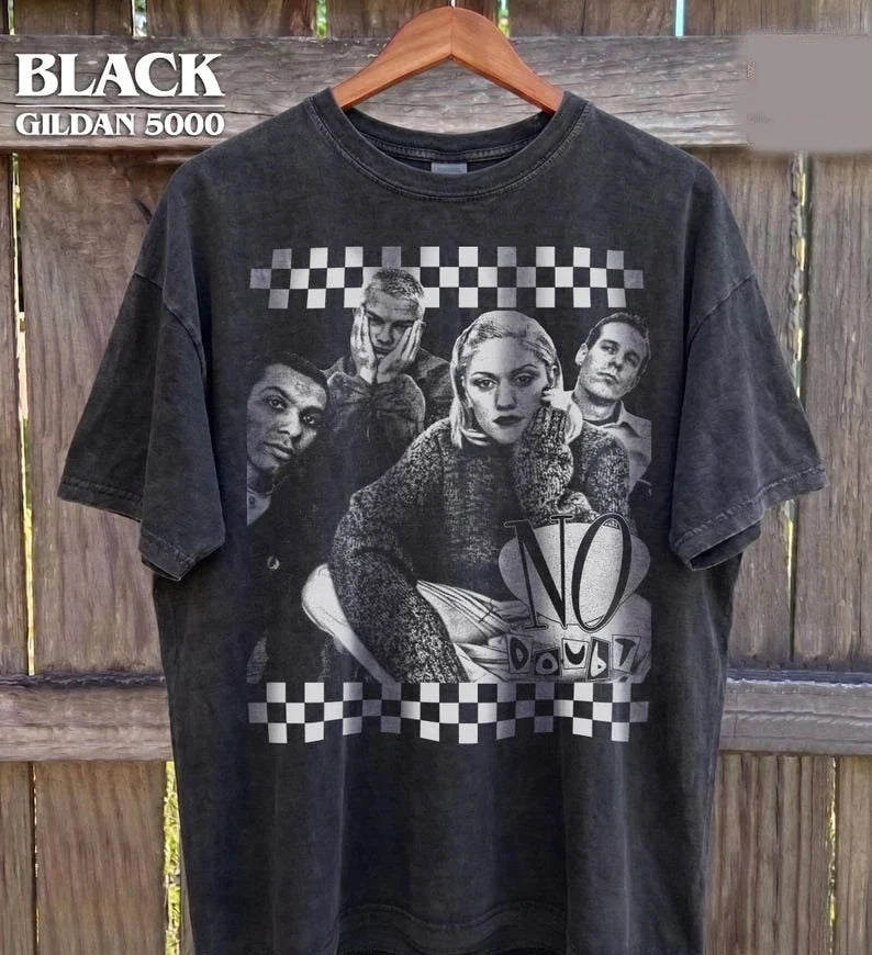 Vintage No Doubt Band Shirt, Retro 90s Ska Punk Graphic Tee, Gwen Stefani Tribut Unisex