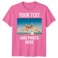 Personalised Unisex T Shirt Custom Print Your Own Photo Design And Text Unisex