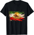 Iran Flag with Lion and Sun Emblem, Vintage Persian Heritage unisex Unisex