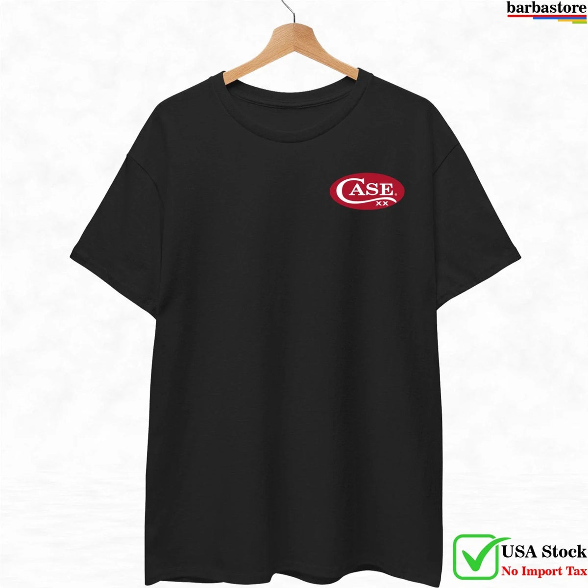 Case Knives Logo Men Black Cotton Graphic Tee Made in USA S-5XL Unisex
