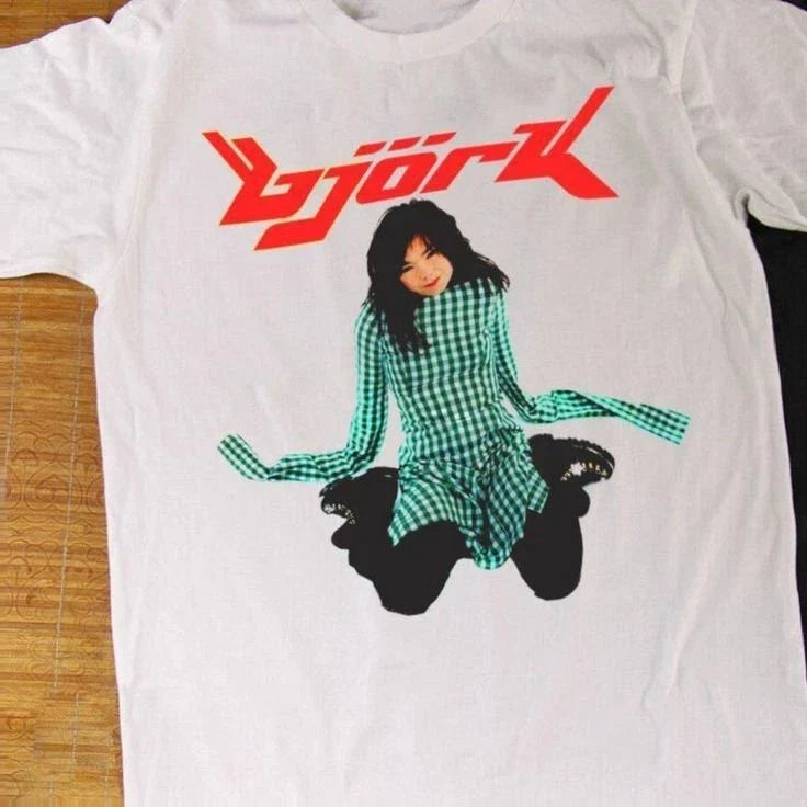 VTG Bjork violently happy white Unisex