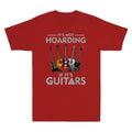 It's Not Hoarding If Its Guitars Music Lover Vintage Men's Short Sleeve Unisex