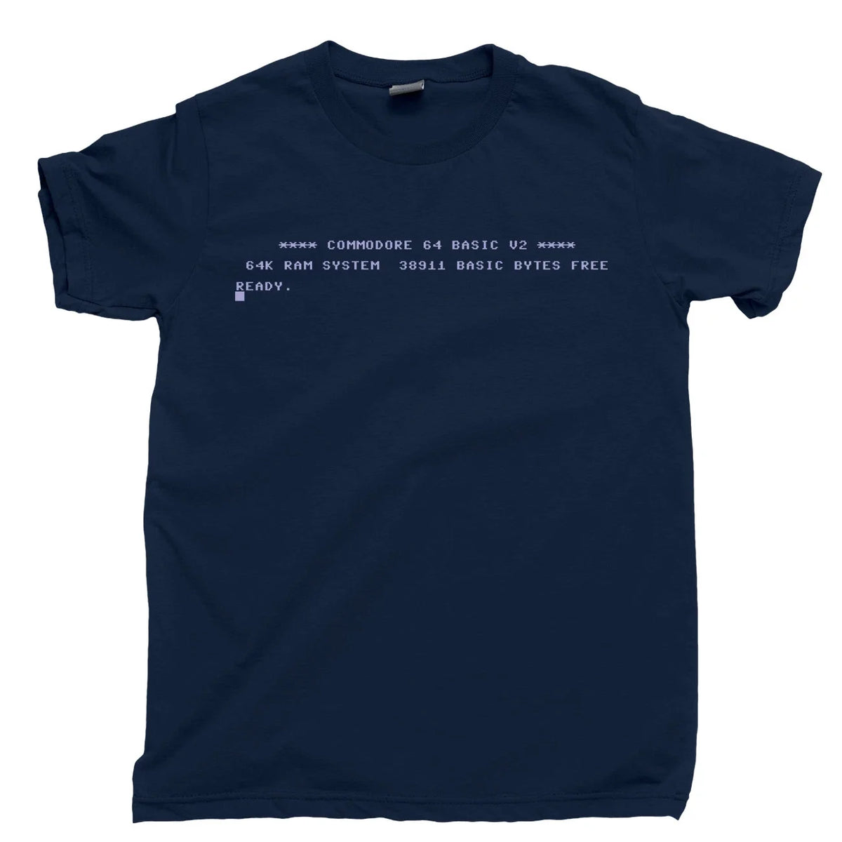 C64 Boot T Shirt Commodore 128 PET Vic-20 CBM 64 CPU Retro 8-bit Videogame Tee Unisex