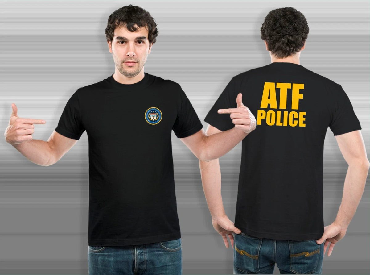 ATF And Explosive Police - Custom Men's 2 Side Tee USA Size S to 3XL Unisex