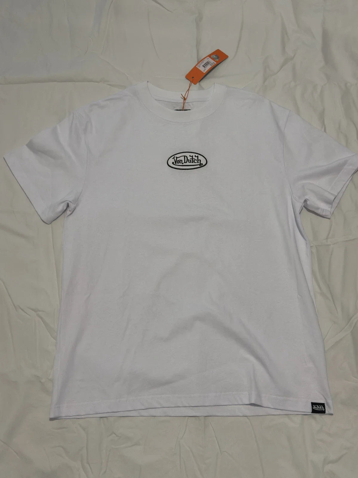 VON DUTCH OVAL TEE - WHITE new with tag Unisex