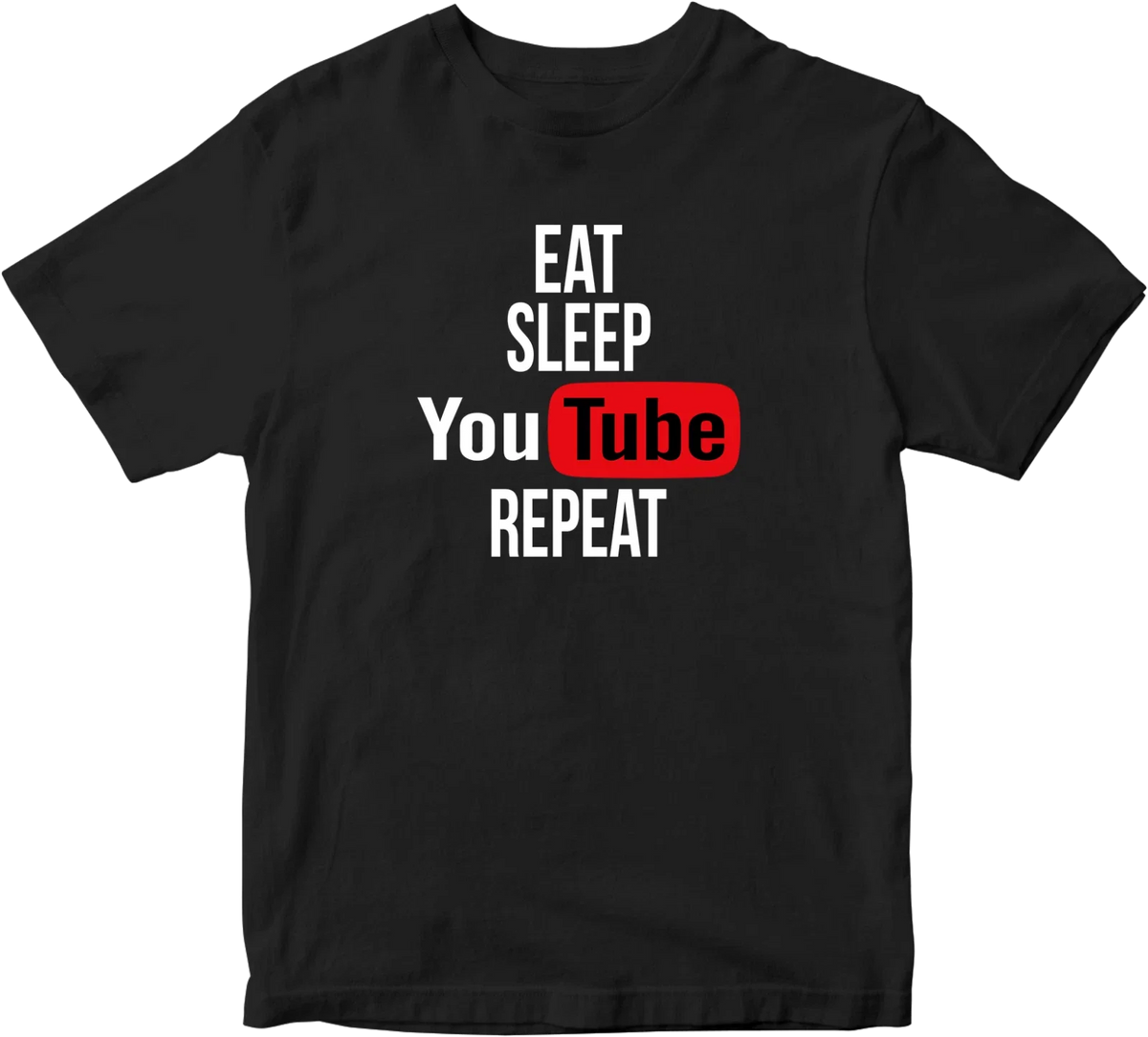 Eat Sleep Youtube Repeat Youtuber VLOG Funny Novelty Vintage Party Gifts Unisex