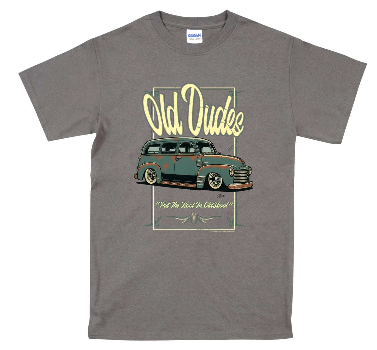 Old Dude's Branded T Shirt Featuring Chris Apted American Classic Car S-5XL Unisex