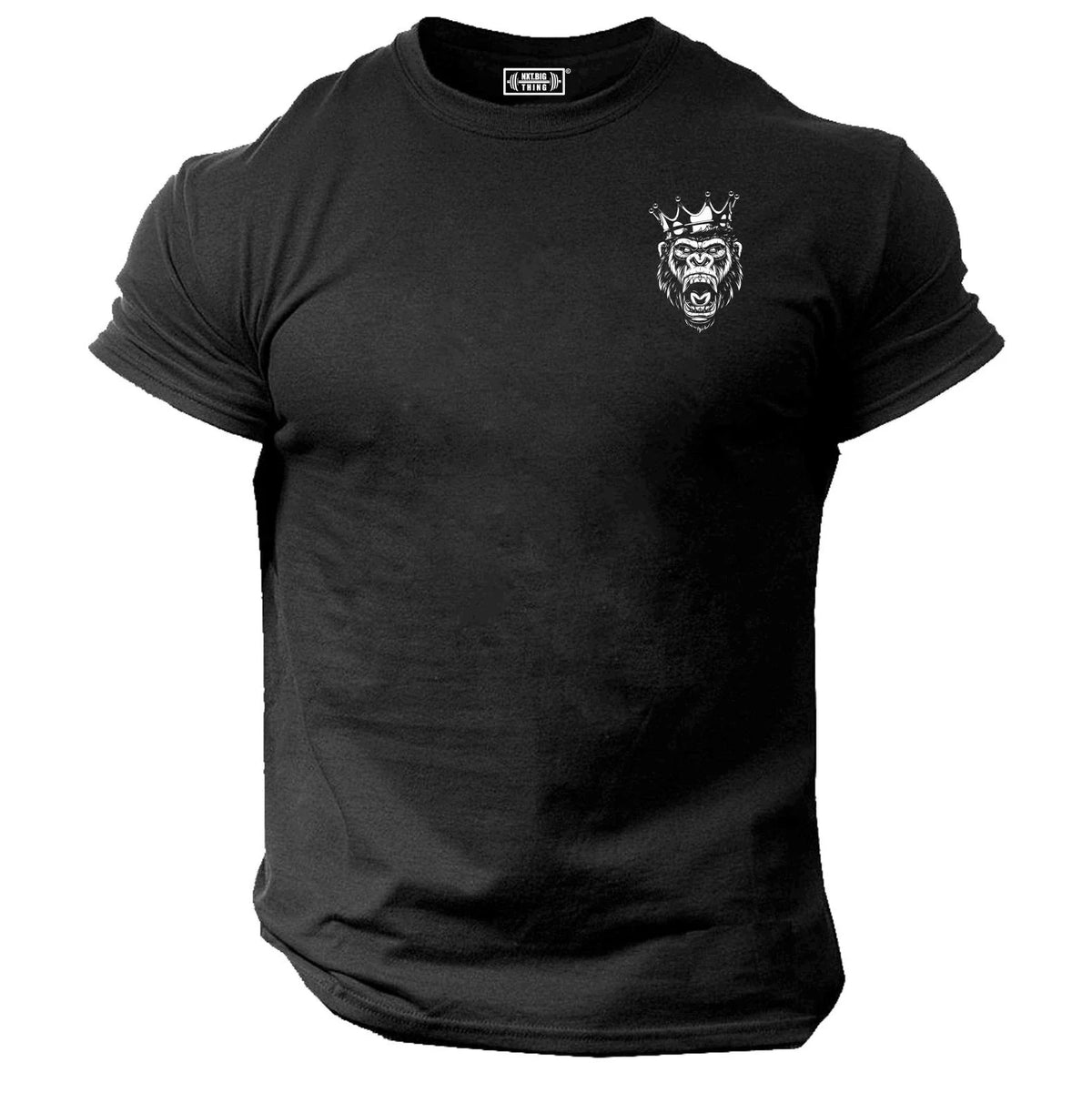 King Gorilla T Shirt Pocket Gym Clothing Bodybuilding Training Workout MMA Top Unisex