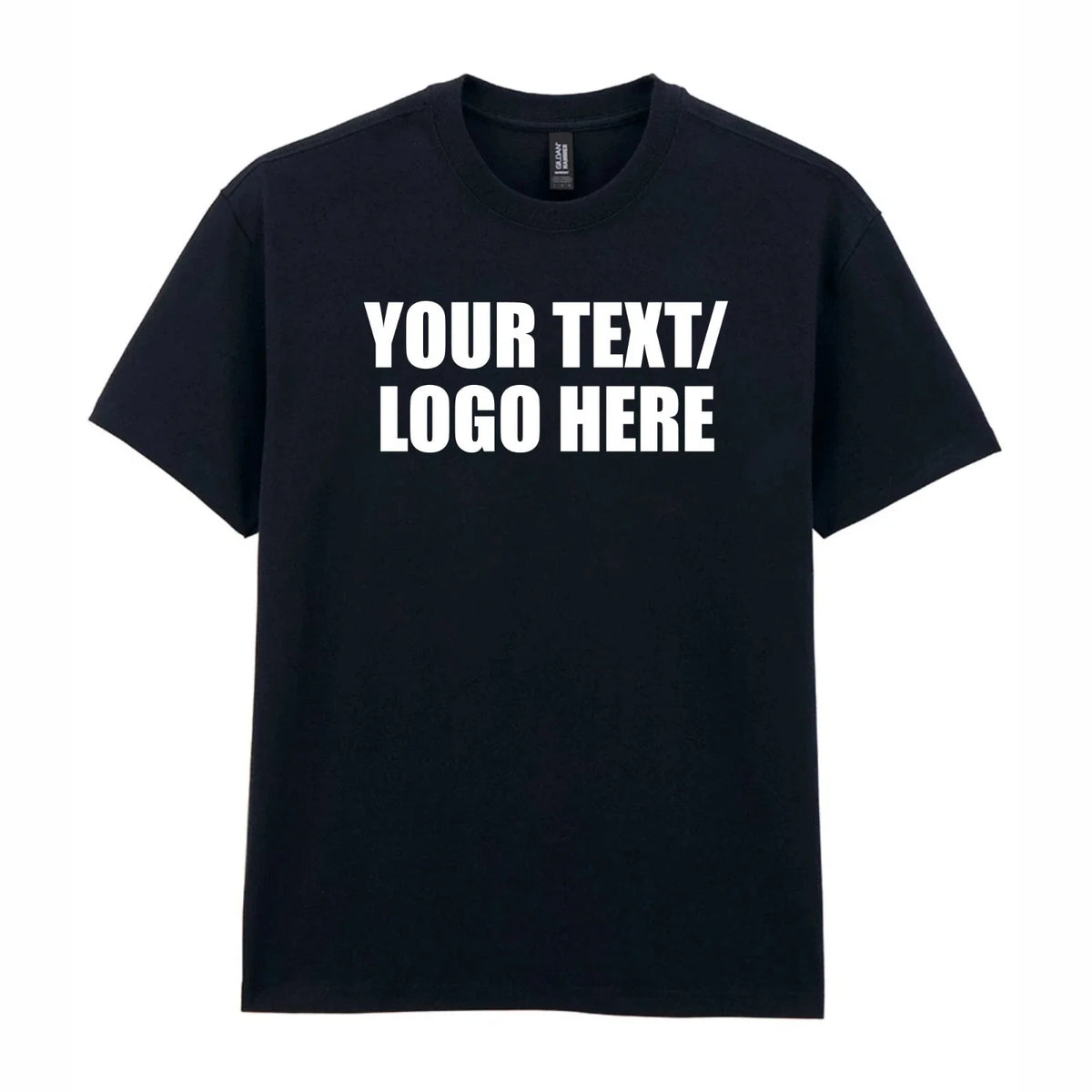 Personalised Printed Gildan Hammer Maxweight Custom Text Logo Cotton Top Unisex